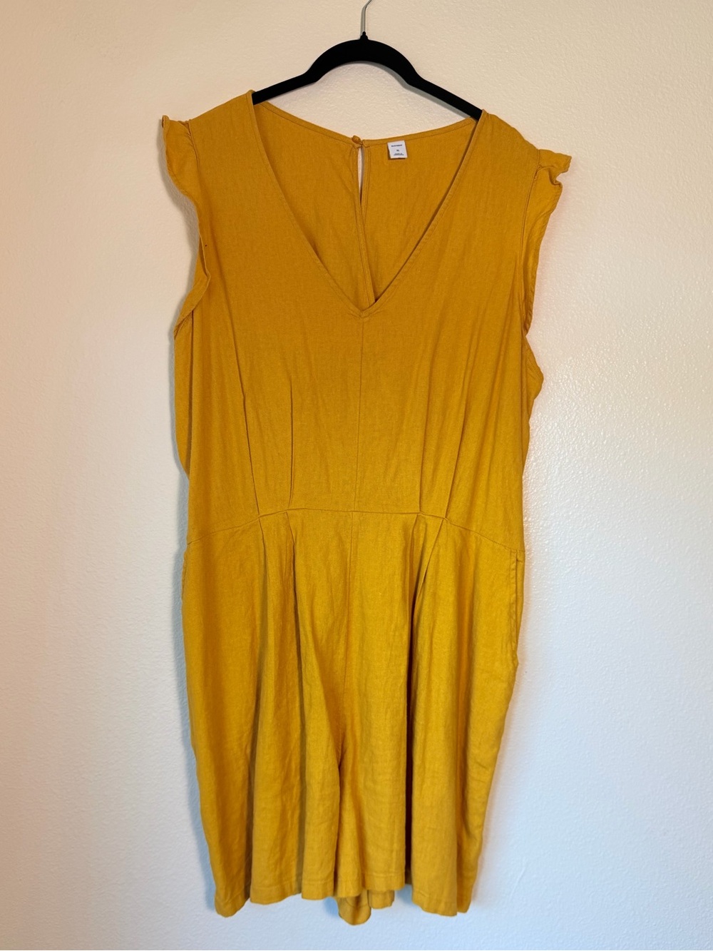 Old Navy Linen Blend Romper, Size XL